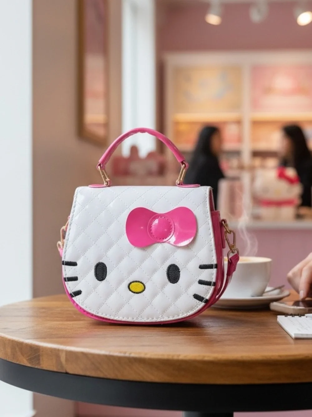 Hello kitty purse with crossbody strap